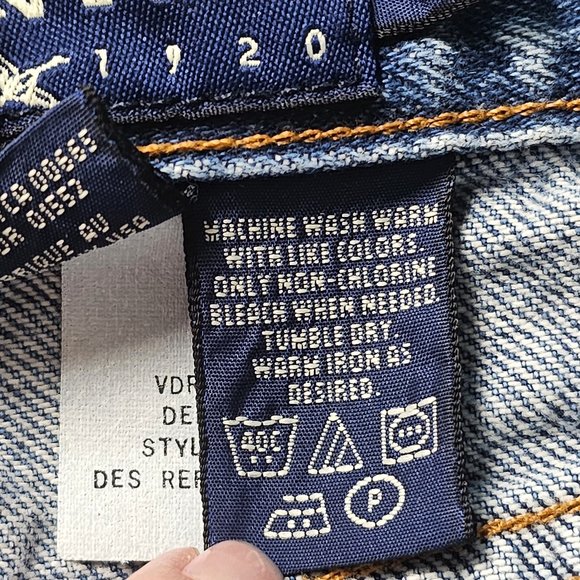 Vintage Eddie Bauer Loose-Fit Blue Denim Jeans 14P - Picture 5 of 10